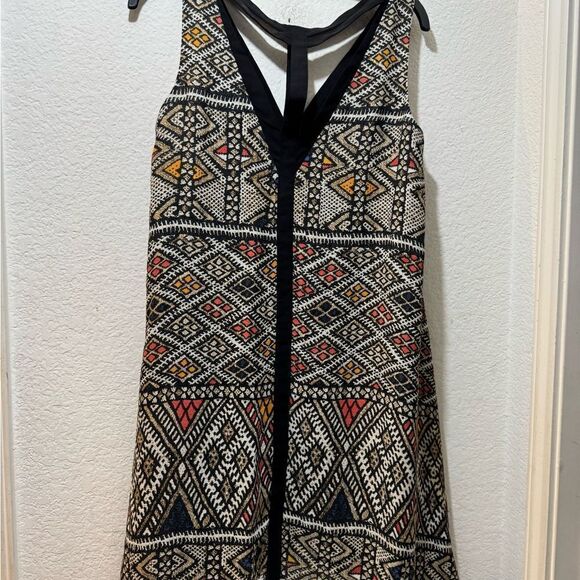 BCBGMaxazria Dress Tian Handkerchief Hem Dress Coral Reef SZ Small D2 - Picture 6 of 10